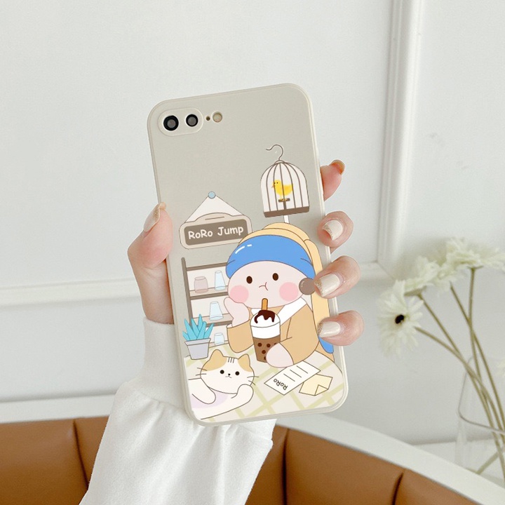 Ốp lưng IPhone Roro-Jump Cạnh vuông 6/6s/6Plus/6sPlus/7/8/7Plus/8Plus/x/xs/xr/xsmax/11/11pro/12/13/14/Pro/Plus/ProMax