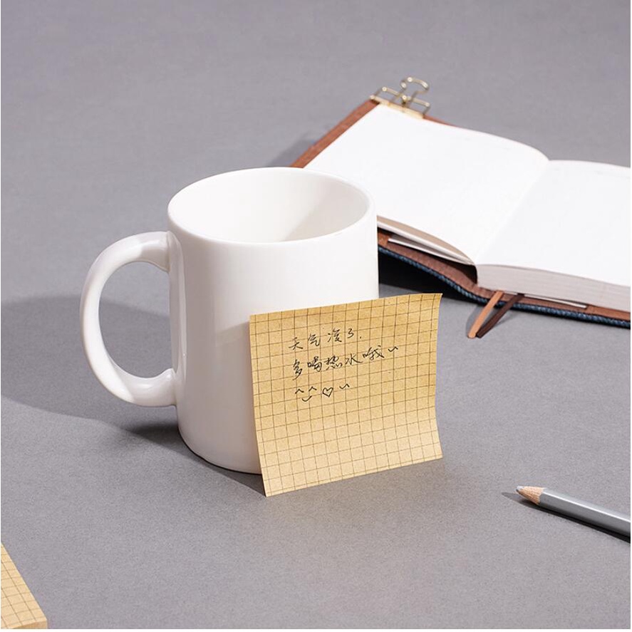 【JY】 Set 80 Tờ Giấy Ghi Chú Giấy Ghi Chú Tin Nhắn Kẻ Sọc Caro Nhỏ Nhắn Dùng Để Ghi Chú Lời Nhắn N times/Des diaries