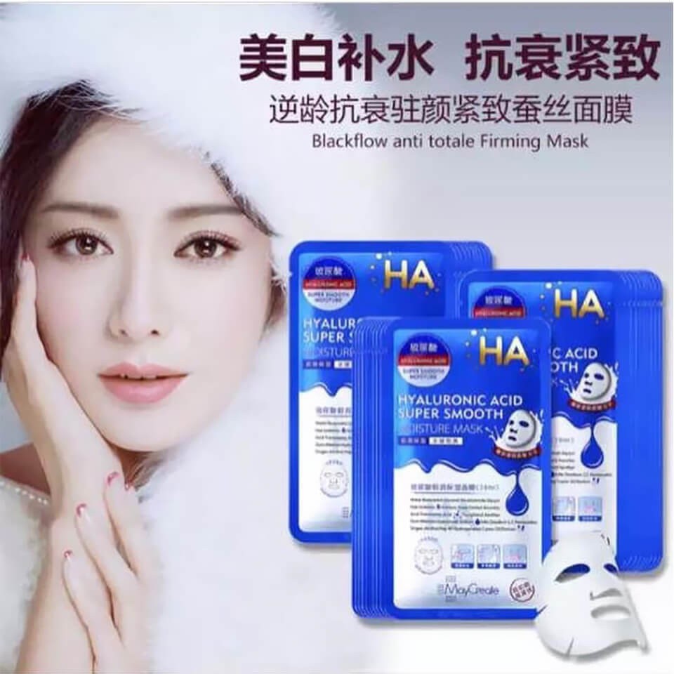 Mặt nạ HA Xanh - Tím combo 10 miếng, cho da căng mọng, sáng bóng