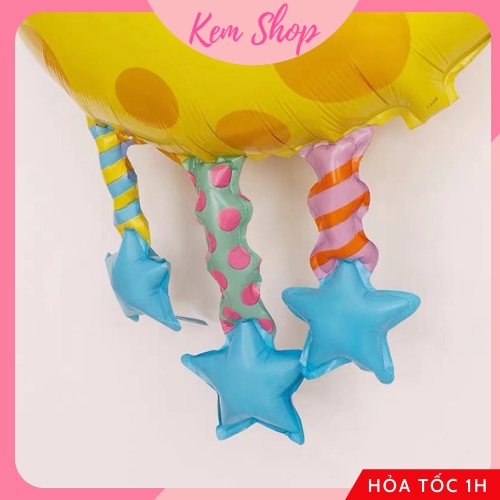 Bóng Mặt Trăng Vàng Tua Rua Size Đại 84CM Siêu Dễ Thương - K189