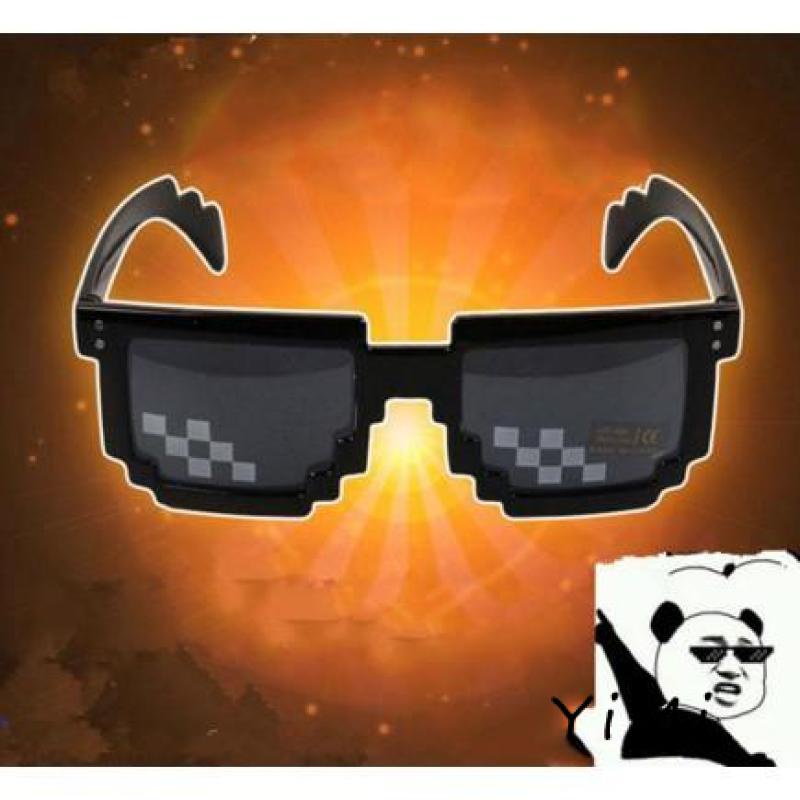 Kính mát gọng vuông không viền phong cách Thug Life vui nhộn thời trang hip hop cho nam và nữ