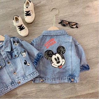 áo khoác bò mickey cho bé