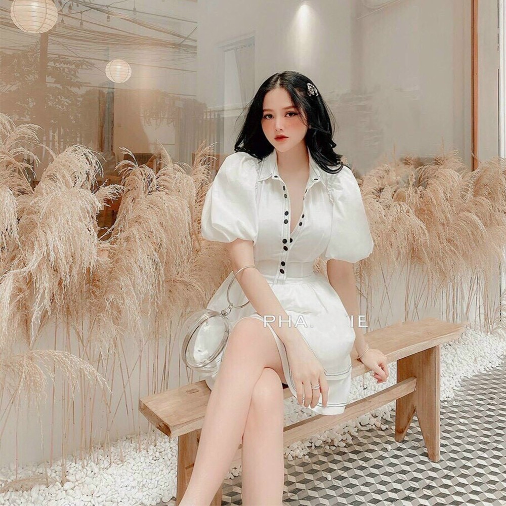 BONUCCI Đầm váy 2 tầng dự tiệc ( trắng, đen ) tôn dáng siêu xinh cho nàng thời trang nữ dạo phố dự tiệc | BigBuy360 - bigbuy360.vn