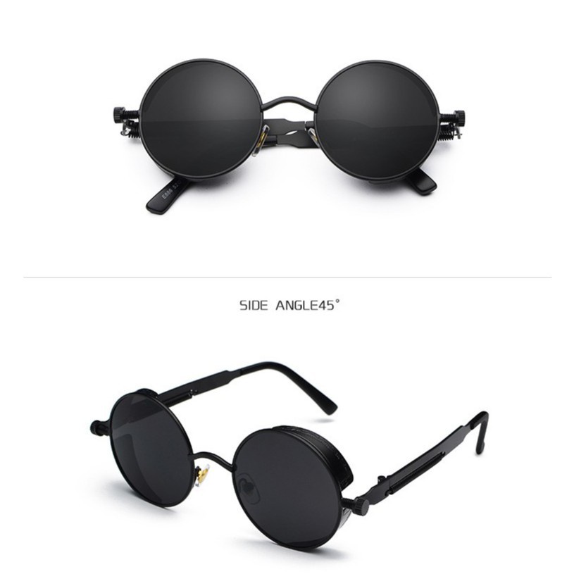 Kính Mát Tròn Gọng Kim Loại Dày Dặn Phong Cách Steampunk Cổ Điển Thời Trang Cho Nam Và Nữ | BigBuy360 - bigbuy360.vn