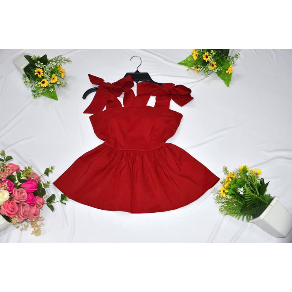 Áo kiểu hai dây thắt nơ cực xinh