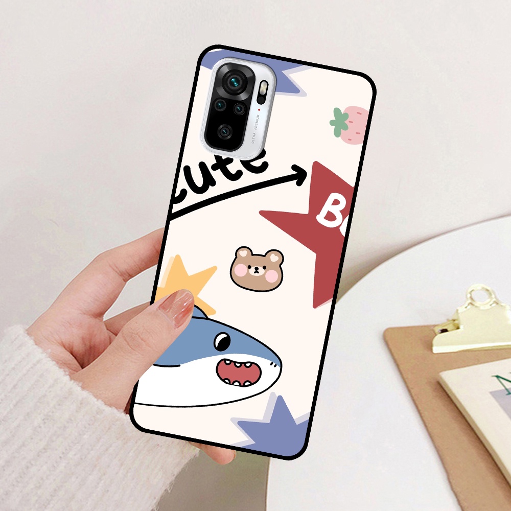 Ốp Xiaomi Redmi Note 10 4G/5G - Note 10s -  Note 10 Pro in hình cá mập, khủng long dễ thương, cute (T01 - T06)
