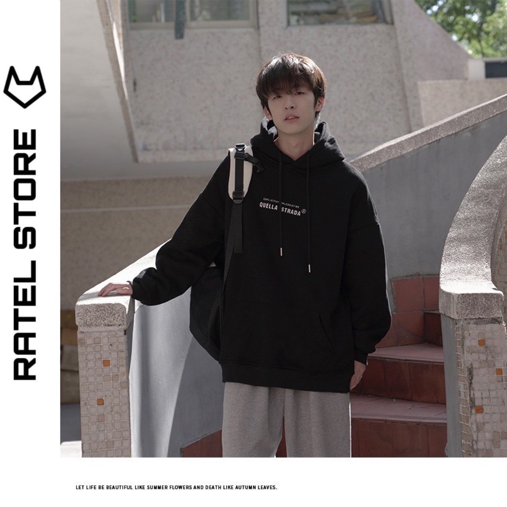 Áo Hoodie Local Brand Nỉ Bông Nam Nữ QUELLA BY ME Unisex Form Rộng
