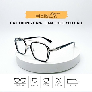  Gọng kính cận vuông to nam nữ Chrome Hearts 2 cầu thời trang Hainam Eyewear 