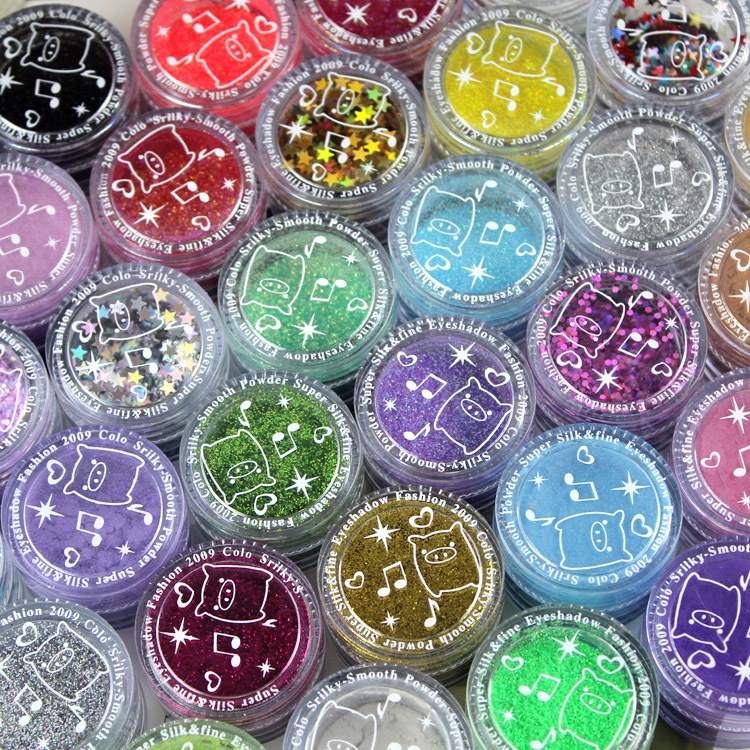 Trang Điểm Sân Khấu Hộp Đêm Bột Phấn Mắt Đơn Sắc Meixier Phấn Cao Ngôi Sao Năm Cánh Làm Móng Sequins | BigBuy360 - bigbuy360.vn