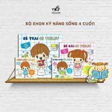 Sách - Ehon kỹ năng sống (bộ 4 cuốn - các trang in mầu bìa cứng Nhã Nam)
