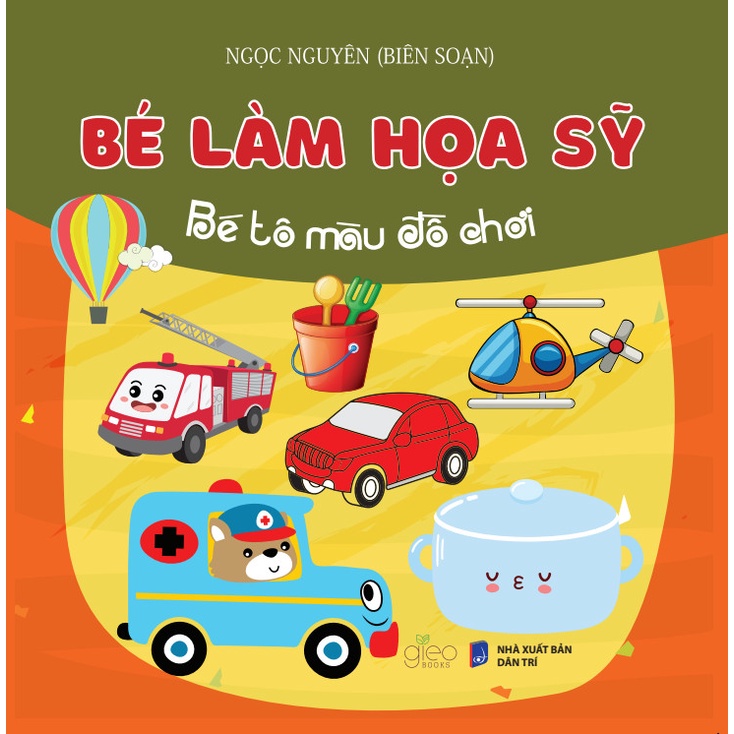 Sách - Trọn Bộ Bé Làm Họa Sĩ  ( 07 Cuốn Sách Tô Màu Cho Bé )