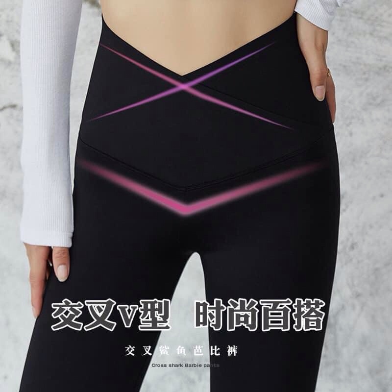 Quần Legging  Cạp chéo,  Nâng mông nịt bụng, mặc lên chân dài miên man nha các chị em