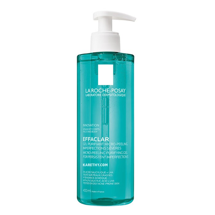 Gel Rửa Mặt Và Tắm Giúp Giảm Mụn La Roche-Posay Effaclar Micro-Peeling Purifying Gel
