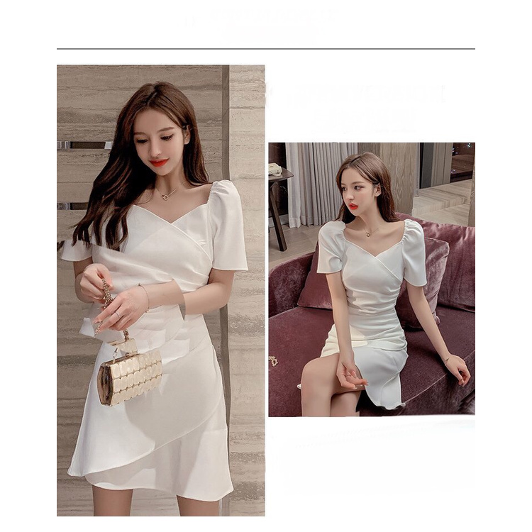 Đầm xoắn eo cổ V ôm body hàng Quảng Châu thời trang cao cấp | BigBuy360 - bigbuy360.vn