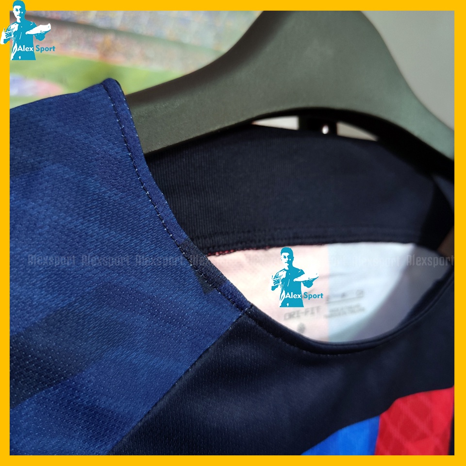 LOGO THÊU Bộ Quần Áo Bóng Đá CLB Barca Sân Nhà 22-23 Bản Đẹp - Alex Sport