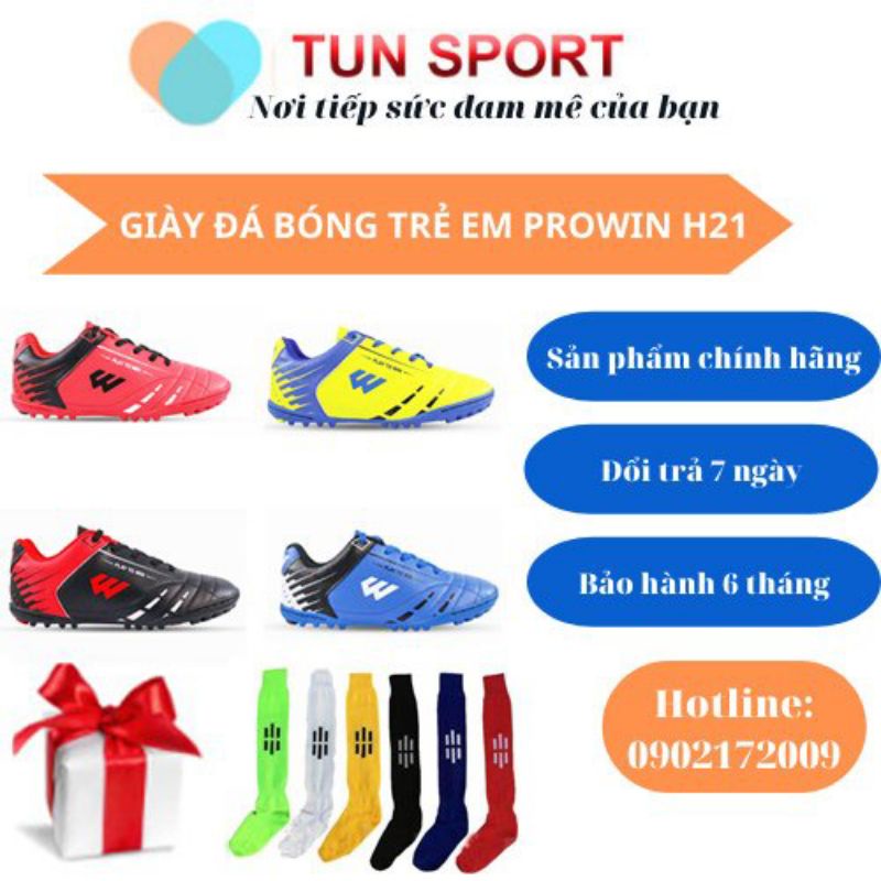 - Giầy Đá bóng trẻ em Prowin H21- Full size 28 đến 37
