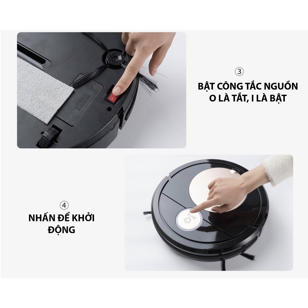 [Mã ELMS5 giảm 7% đơn 300K] Robot hút bụi lau nhà gia đình thông minh IS34 pin khỏe cảm ứng 1 chạm | BigBuy360 - bigbuy360.vn