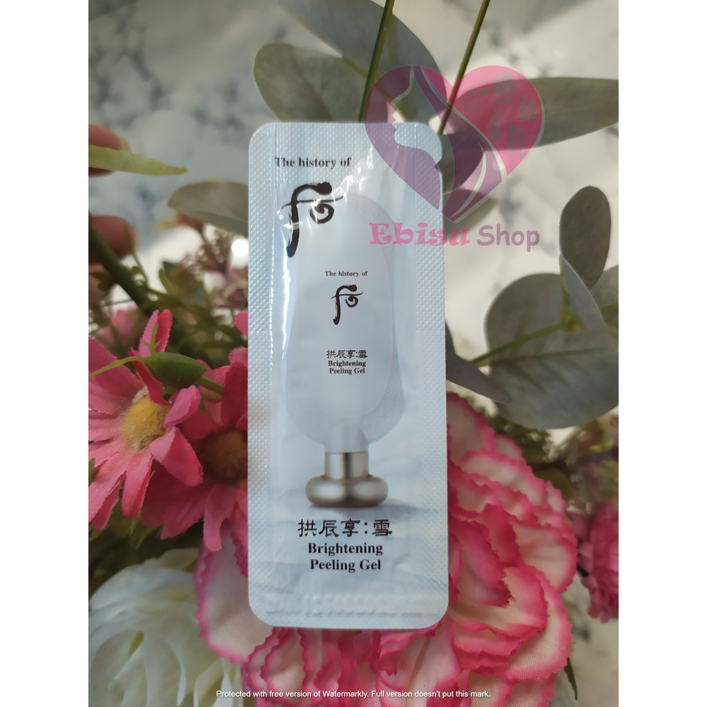 combo 10 gói kỳ tẩy tế bào chết dưỡng trắng da Whoo Brightening Gel | BigBuy360 - bigbuy360.vn