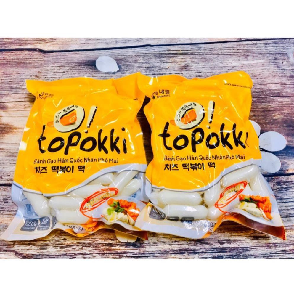 Bánh gạo tokbokki nhân phô mai Hàn Quốc 1KG