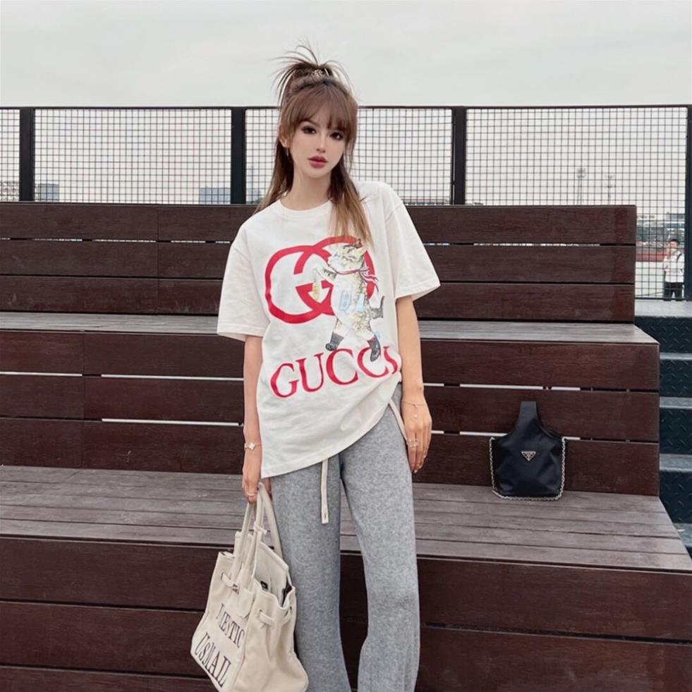 Rrady! Gucci! Áo Thun Thời Trang Mùa Hè Năng Động Unisex 2022 ⚡