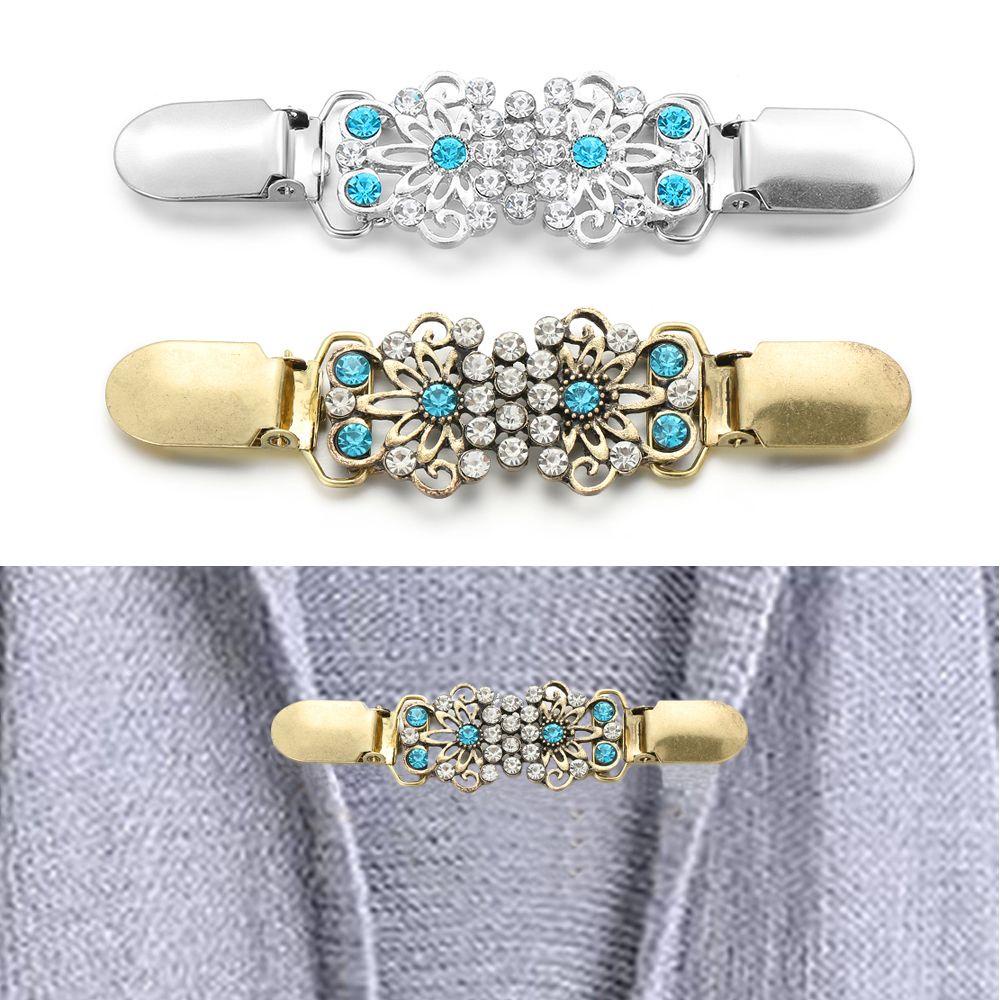 Kẹp Cài Áo Cardigan Đính Pha Lê Hình Vịt Mới Thời Trang Mùa Đông