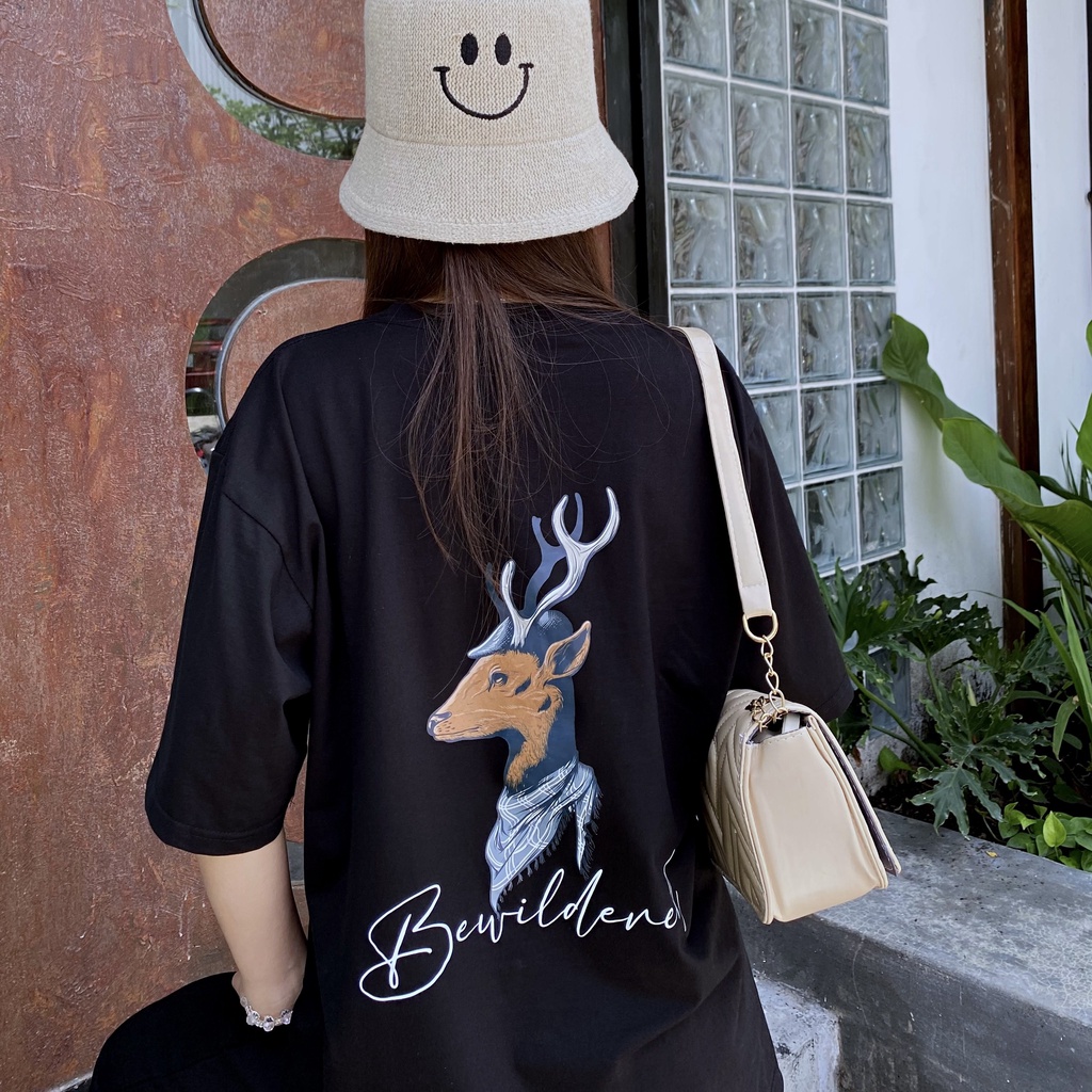 Áo thun tay lỡ Deer Tee cho cả nam và nữ