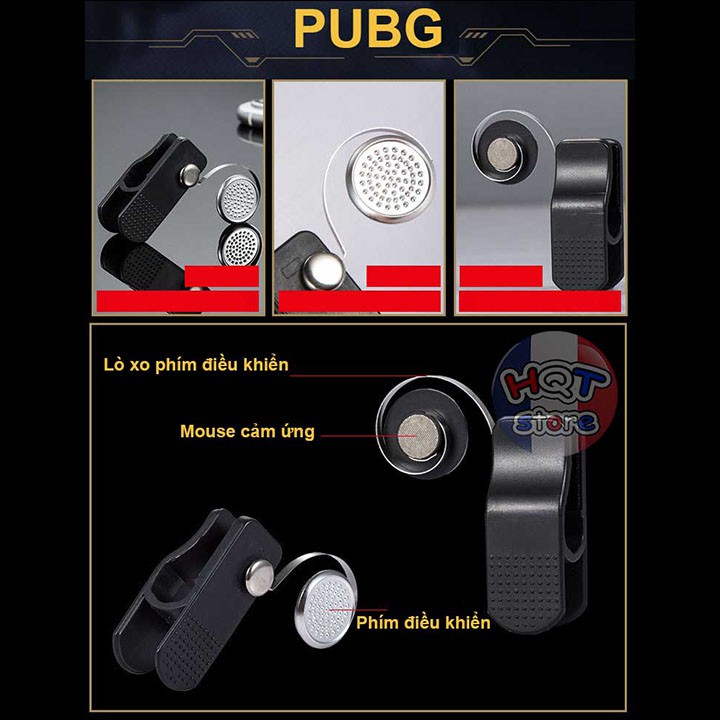 Joystick Nano M6 chuyên game PUBG cho điện thoại, ipad