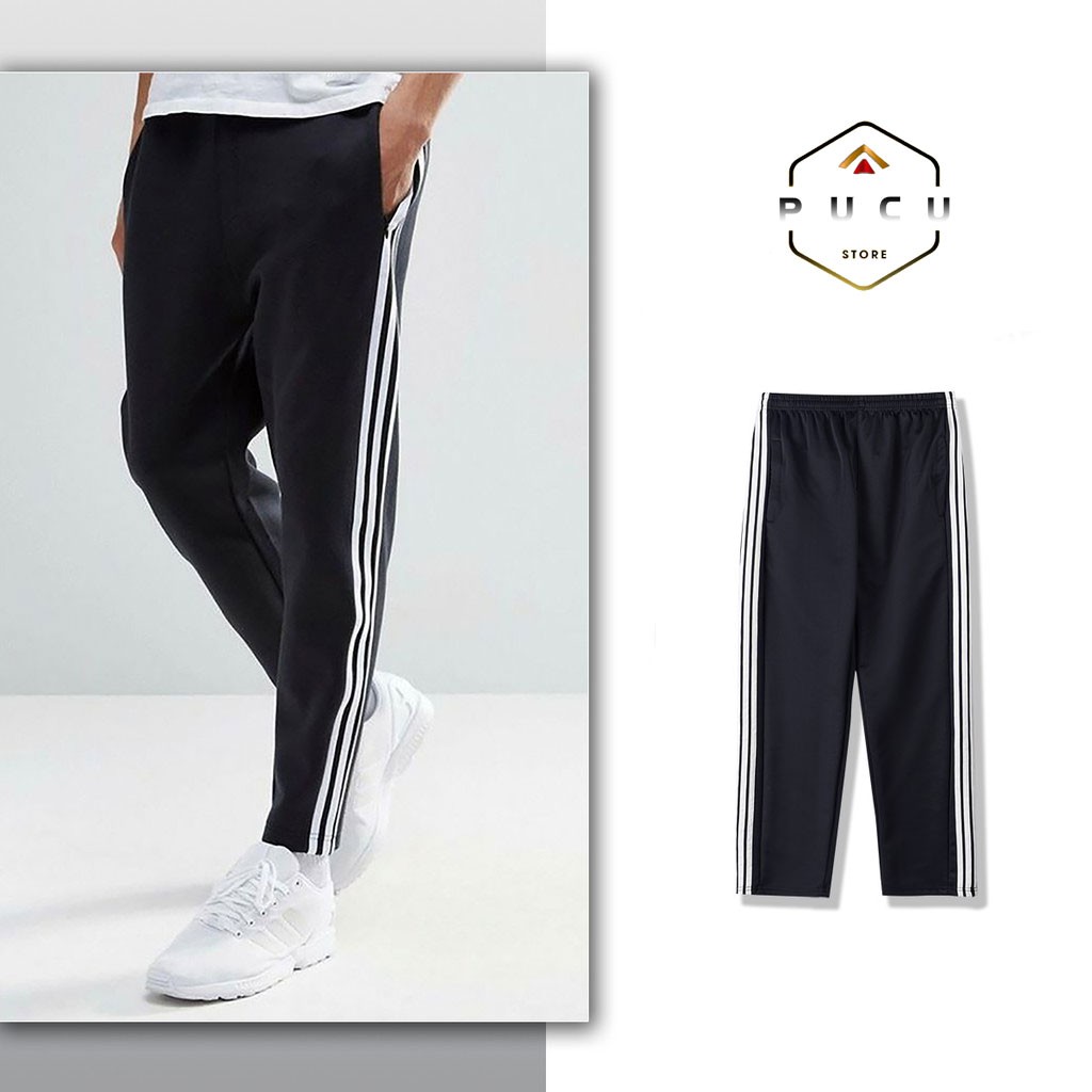 Quần Jogger Thun Nam Nữ Ống Bo Thu Đông Hot Chất Poly 2 Da - QN5