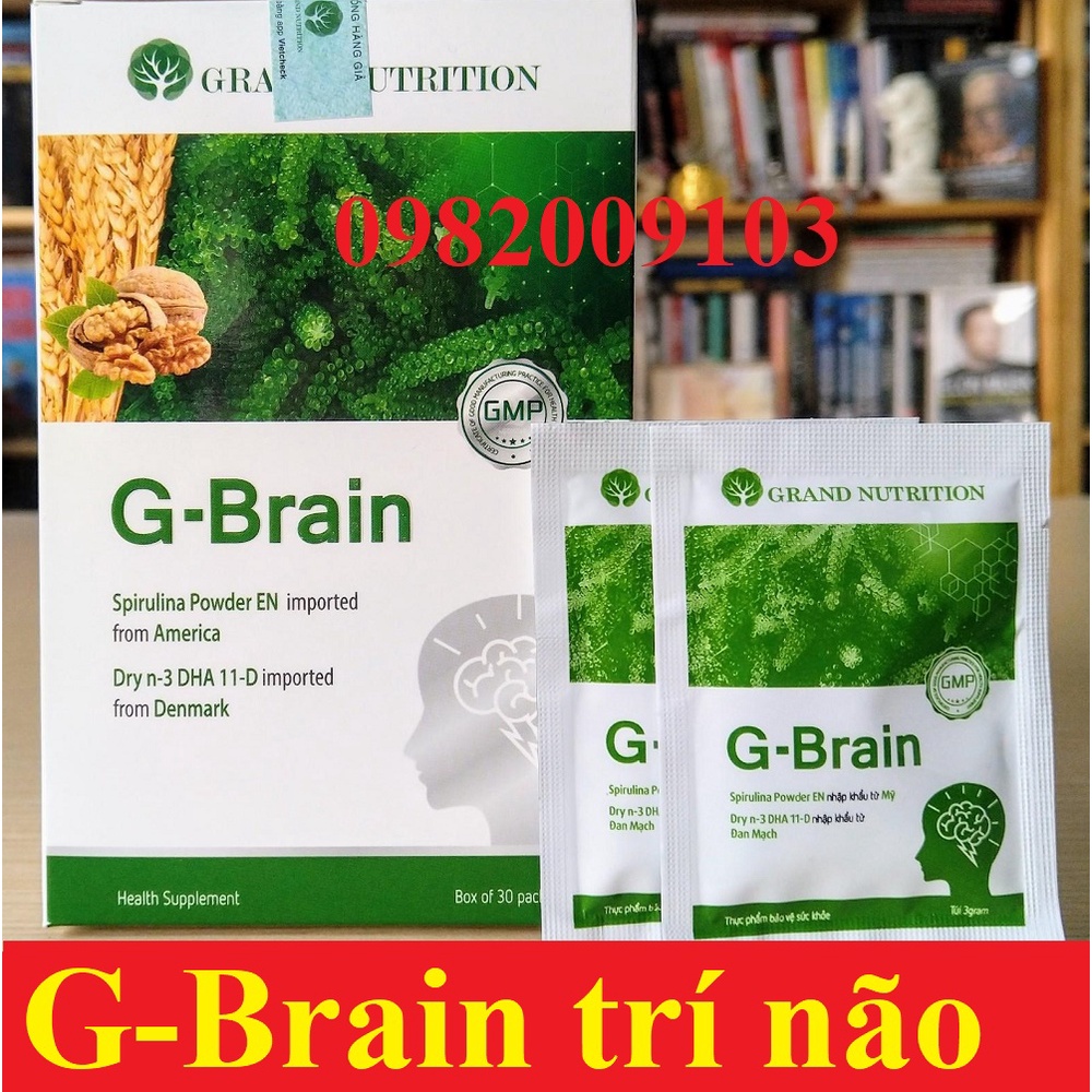 CỐM PHÁT TRIỂN TRÍ NÃO G-BRAIN 1 GÓI LẺ DÙNG THỬ (Gbrain mẫu mới gold plus new)