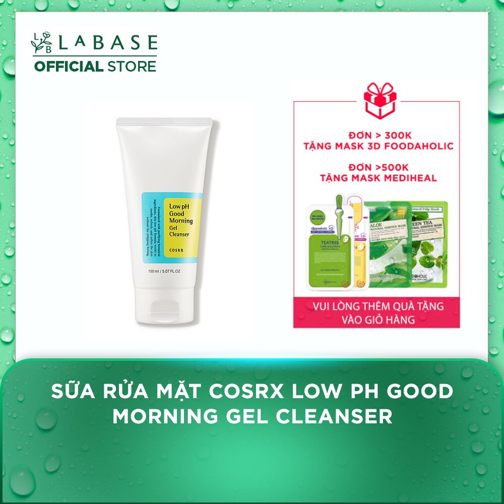 Sữa Rửa Mặt Dạng Gel Cosrx Low pH Good Morning Gel Cleanser 150ml