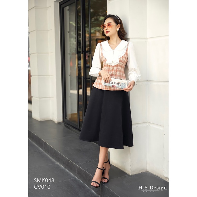 Áo kiểu tiểu thư, thanh lịch thiết kế H.Y Design - SMK043