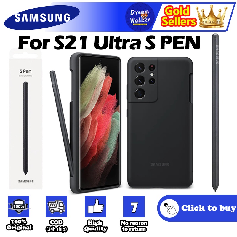 Ốp Điện Thoại Silicon Kèm Bút Cảm Ứng Chính Hãng Cho Samsung Galaxy S21 Ultra 5G S Pen SM-G998 SPEN Stylus