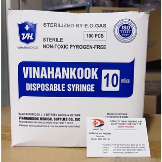 [Bán lẻ 10 chiếc] Bơm tiêm 1 lần Vinahankook 1,3,5,10,20ml