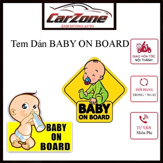 Decal Dán Xe Ô Tô _ Baby On Board