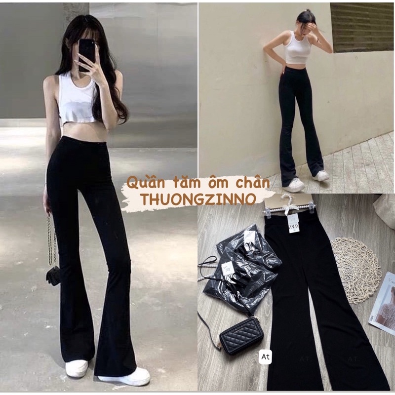 Quần ống loe HOTGIRL chất vải tăm siêu sang chảnh tôn hai vòng quyến rũ