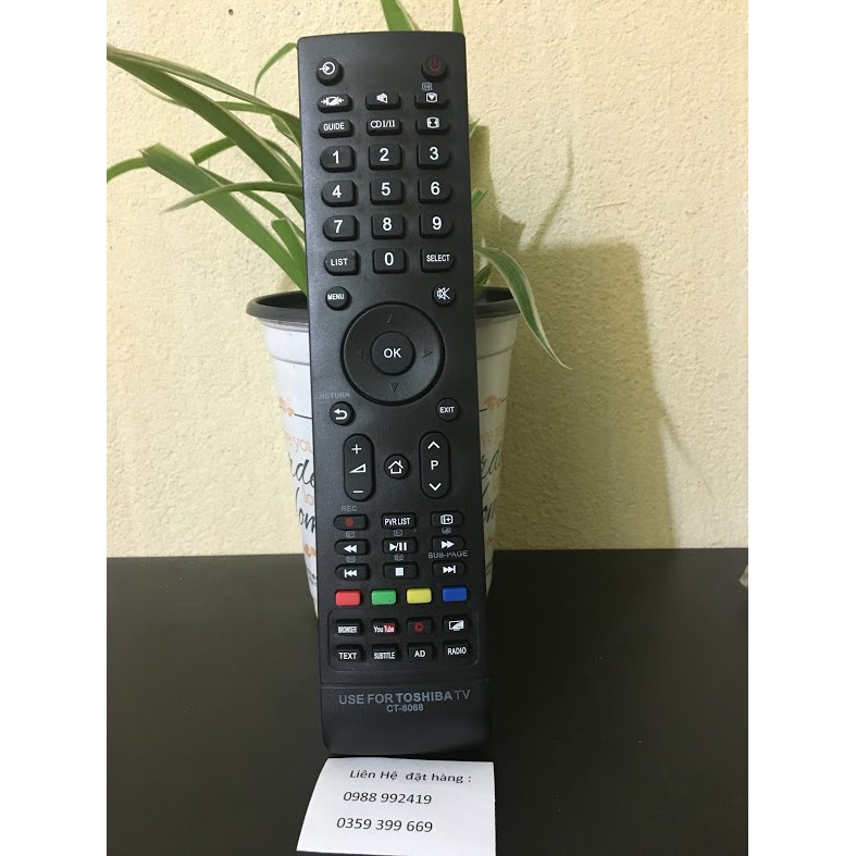 REMOTE ĐIỀU KHIỂN TỪ XA TIVI TOSHIBA CT-8068 SMART INTERNET -TẶNG KÈM PIN - ĐIỀU KHIỂN TIVI TOSHIBA CT 8068