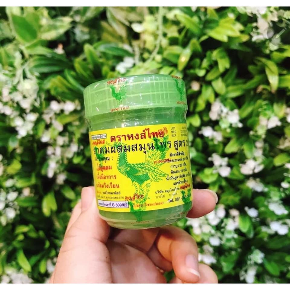 Hít Thông Mũi Thảo Dược Hong Thai Giảm Nghẹt Mũi - Traditional Thai Herbal Inhalant