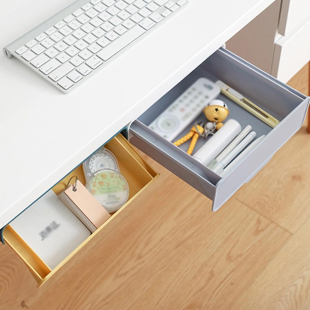 Ngăn Kéo Đựng Đồ Dùng Gắn Dưới Bàn Học / Văn Phòng Tiện Dụng Ốp
