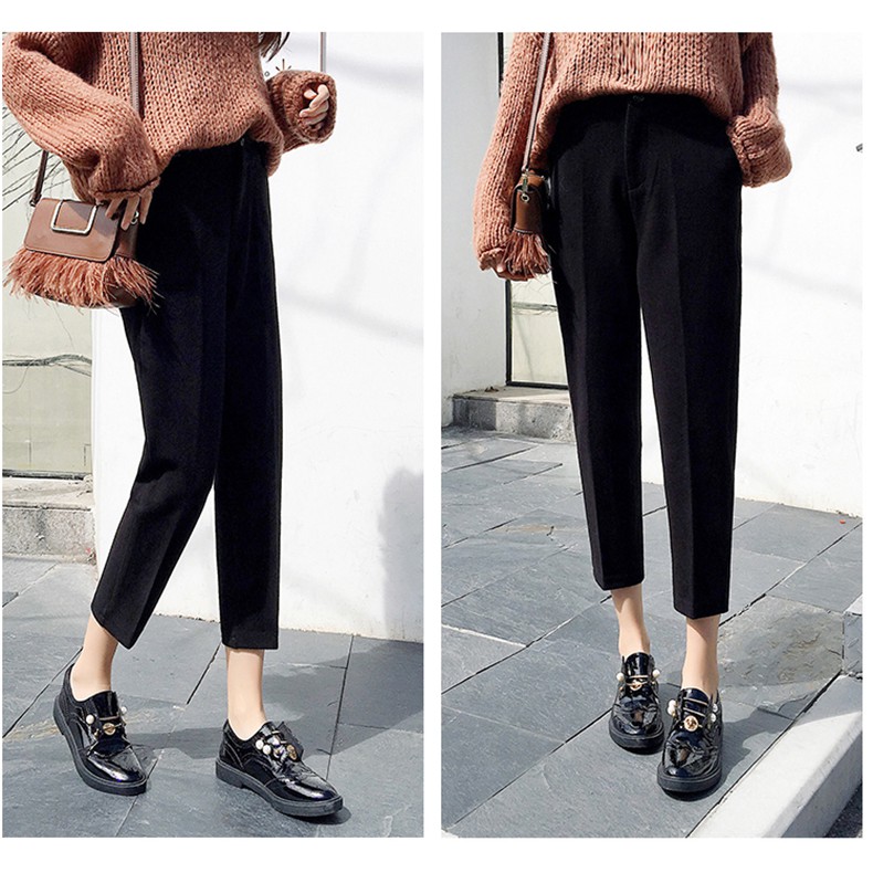 Quần tây học sinh nữ chất vải tuyết mưa - kiểu dáng quần Baggy trơn hiện đại - đứng dáng - mặc đi làm, đi chơi, đi học | BigBuy360 - bigbuy360.vn