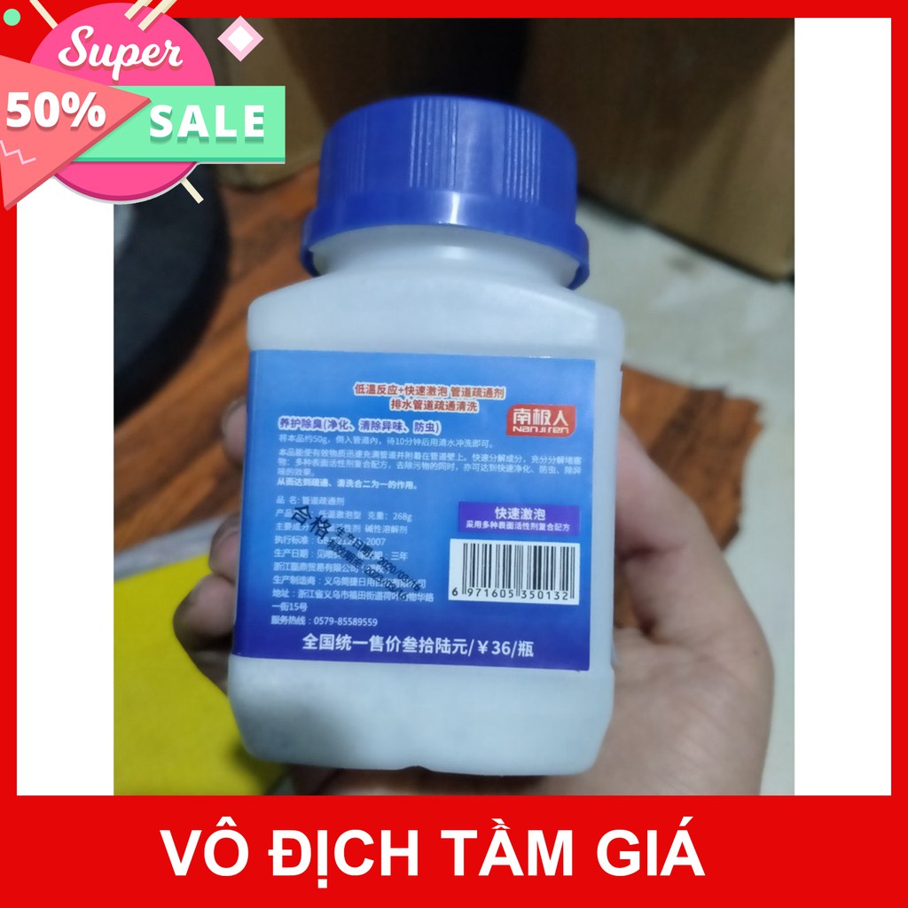 combo 1lọ thông cống loại to 1 chuyên sỉ sll mua ngay giảm giá 50% cho khách hàng