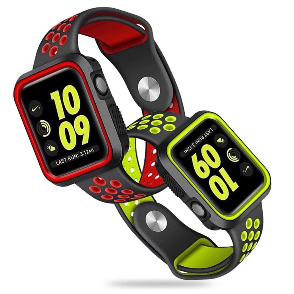 Combo Dây đeo Nike + ốp chống sốc cho Apple Watch chính hãng COTEetCI
