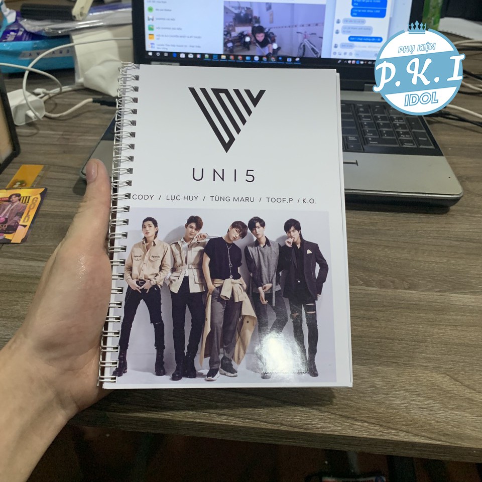 Bộ Photobook Album ảnh Nhóm Nhạc V-Pop UNI5 2021 - QUÀ TẶNG V-POP