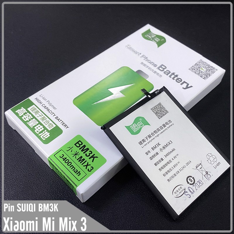 Pin Suiqi Li-ion thay thế cho Xiaomi Mi Mix 3 (BM3K) 3400mAh