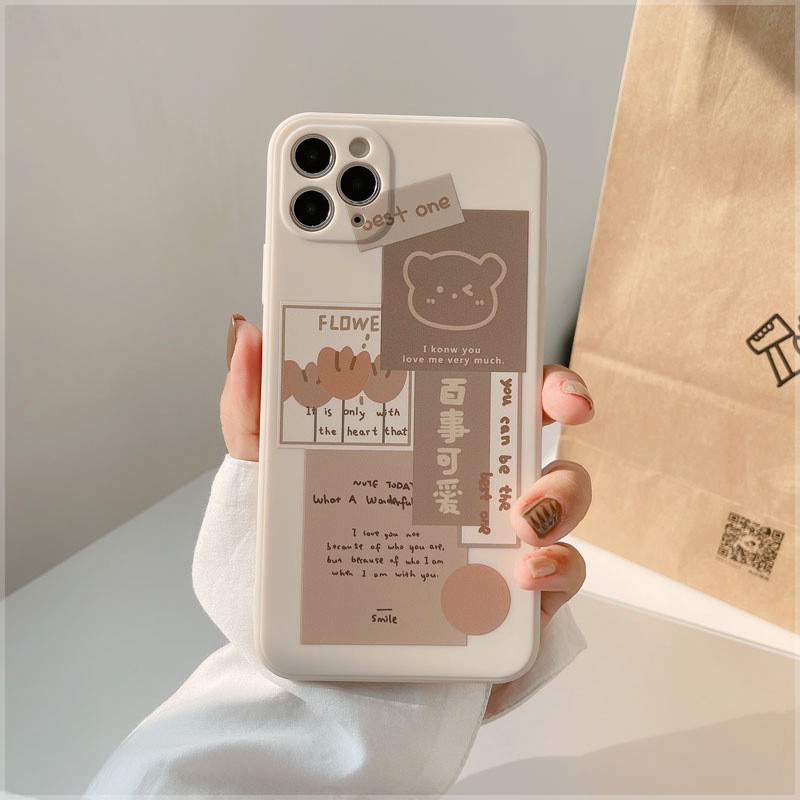 Ốp Lưng Iphone Cạnh Viền Vuông Gấu Soyo và Best One 6plus/6splus/7plus/8plus/x/xs/11/12/13/pro/max/plus