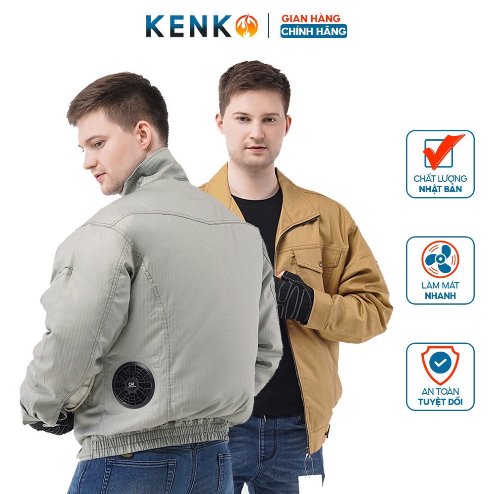 Áo điều hòa KENKO KU91600 Nhật Bản chất liệu vải kaki chống cháy