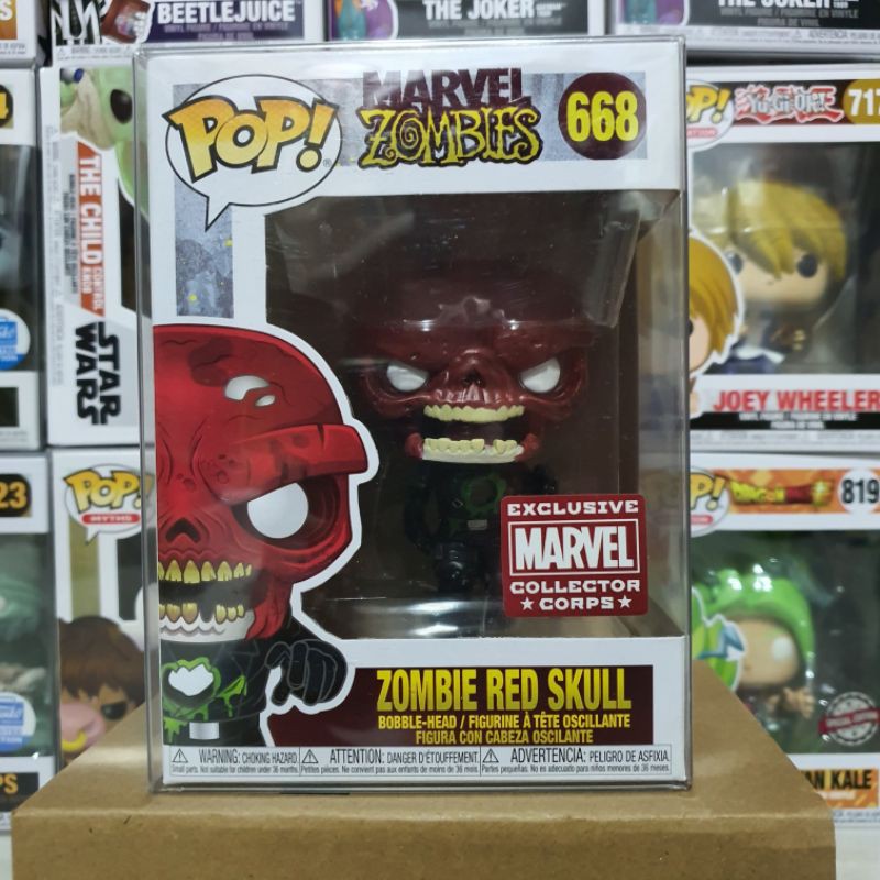 Đồ chơi mô hình funko pop 668 Zombie Red Skull - Marvel