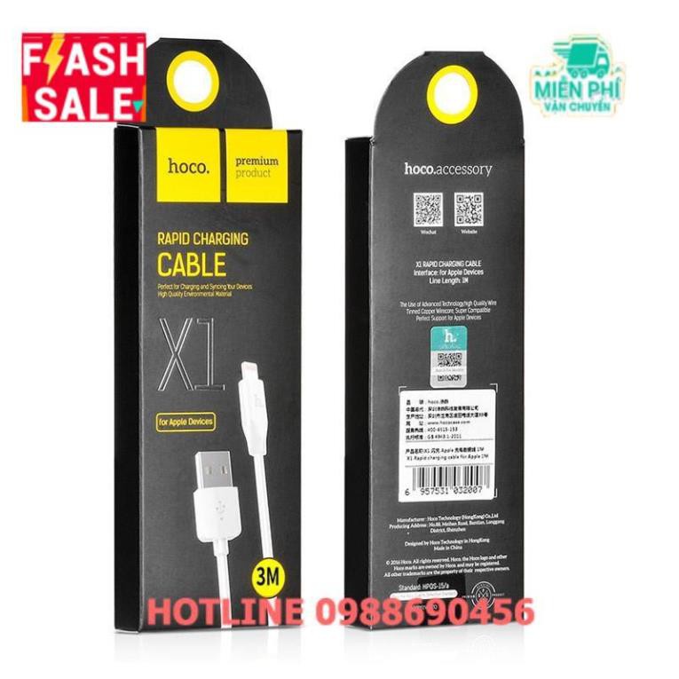 Cáp Sạc Hoco X1 lightning 3m