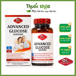 Viên uống tiểu đường dây thìa canh advanced glucose olympian lab - hỗ trợ ổn đinh đường huyết lọ 60 viên