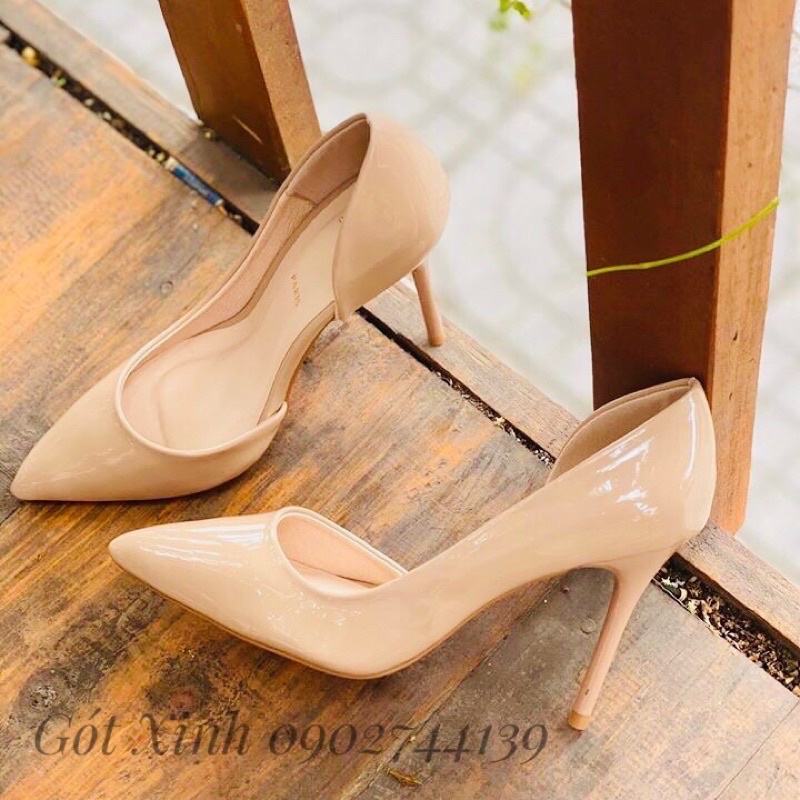Giày cao gót mũi nhọn khoét eo sexy