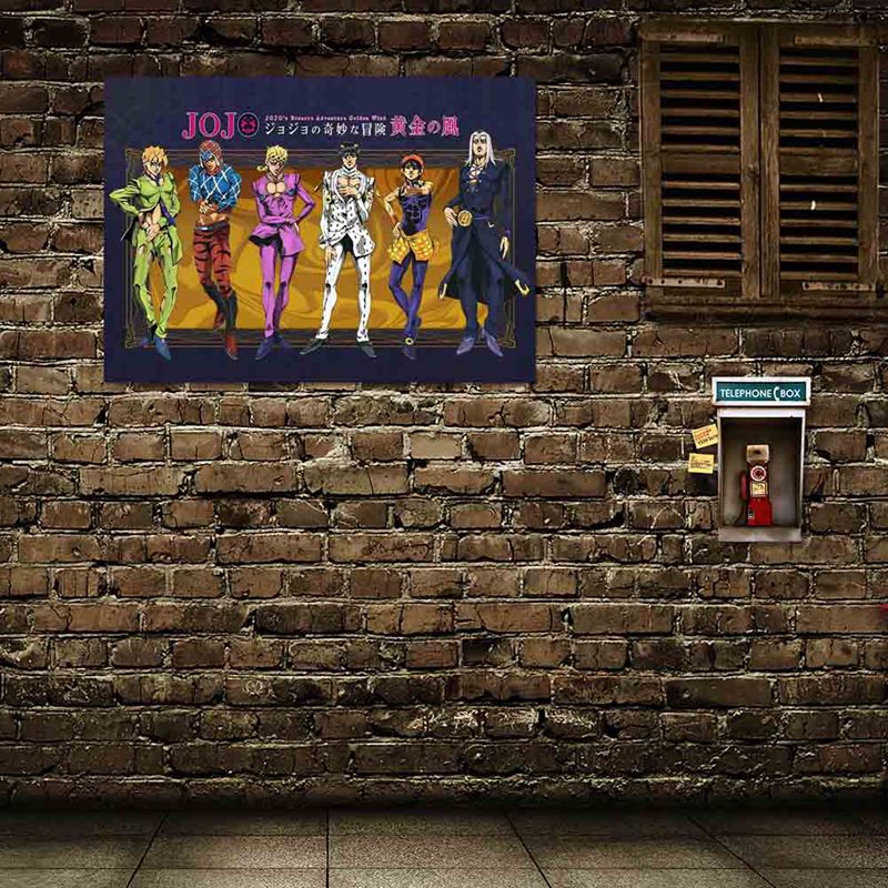 Poster treo tường trang trí hình anime jojo's bizarre adventure 42cm*29.7cm độc đáo